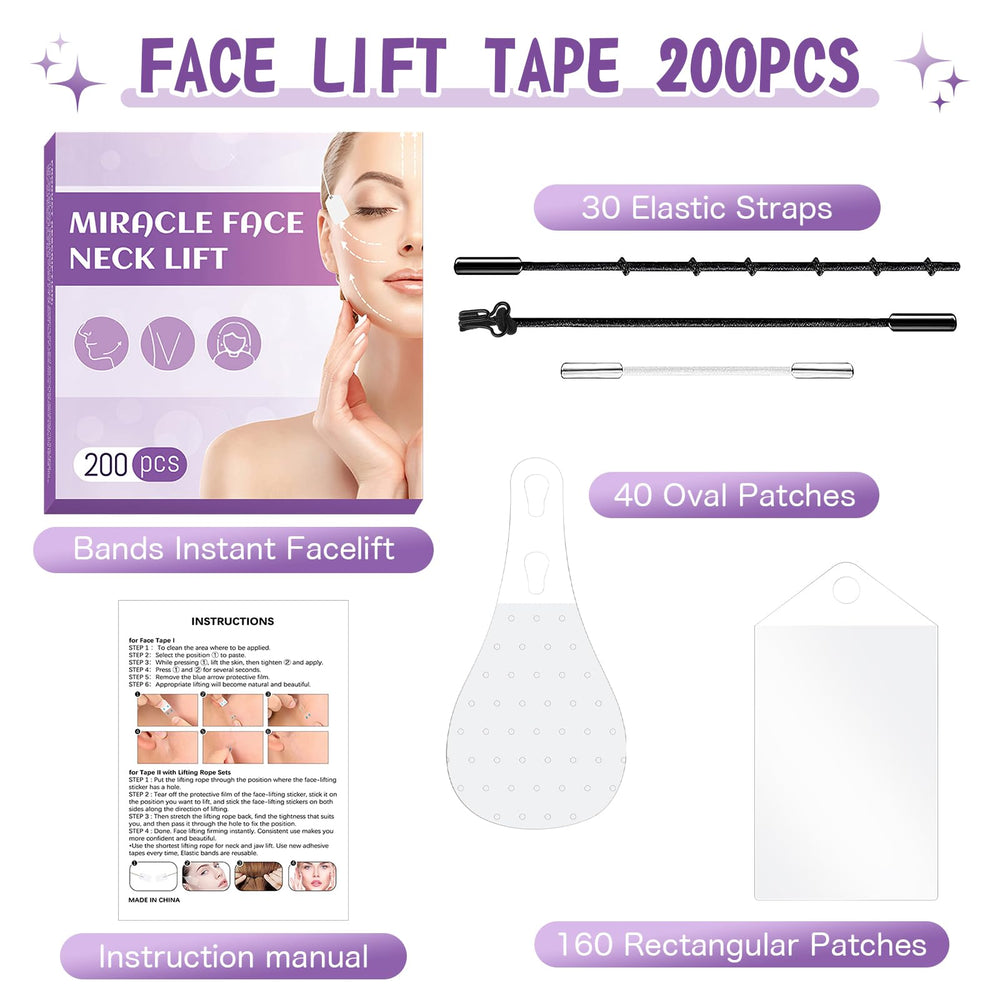 MUOCOBU face tape application near the ear creates a subtle lift