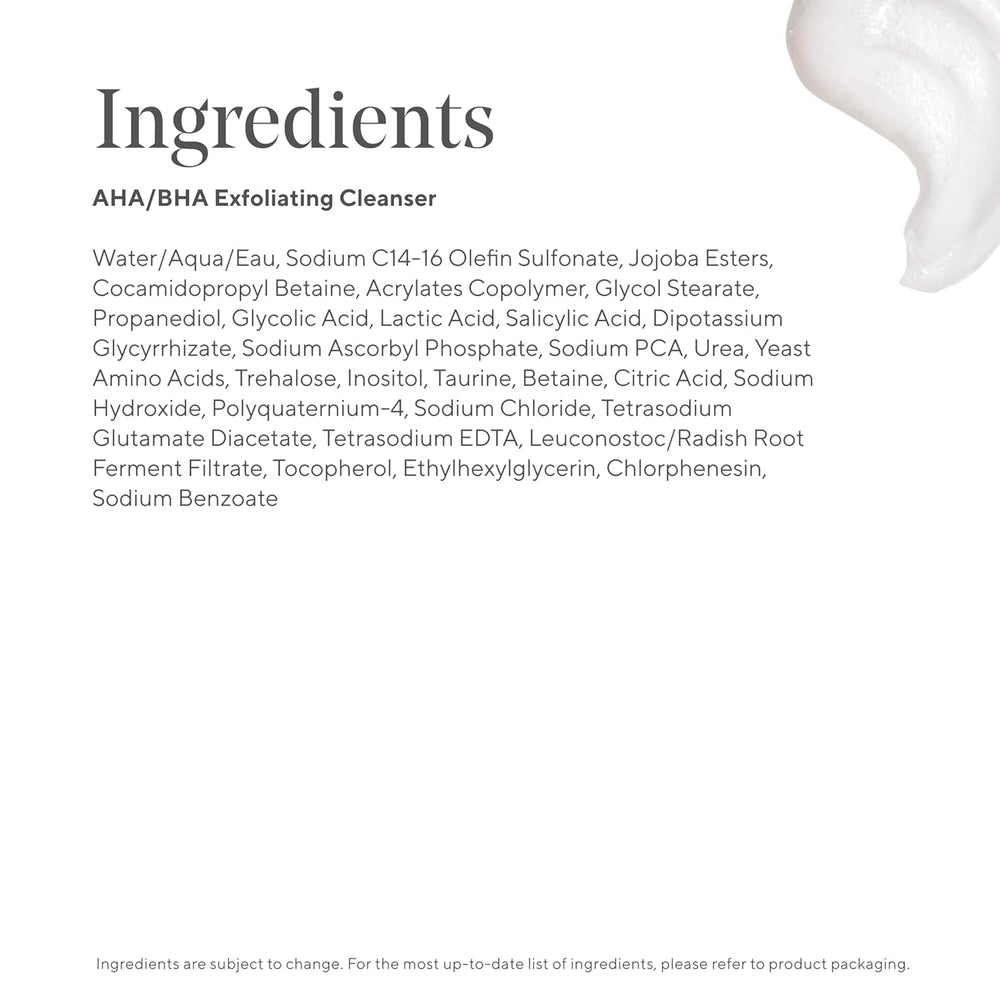 Murad AHA/BHA Exfoliating Cleanser in daily-use routine for consistent exfoliation.