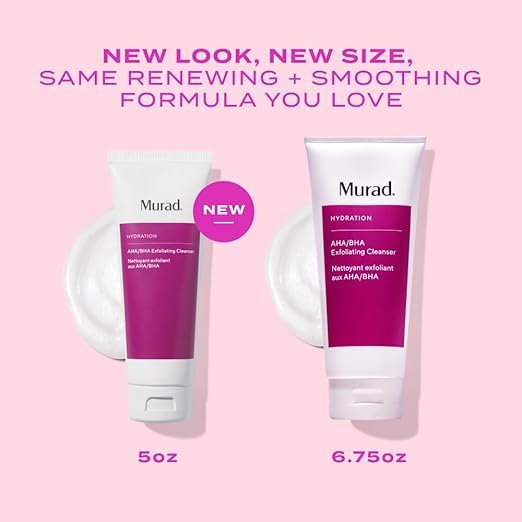 Murad AHA/BHA Exfoliating Cleanser foam-lather ready for gentle exfoliation.