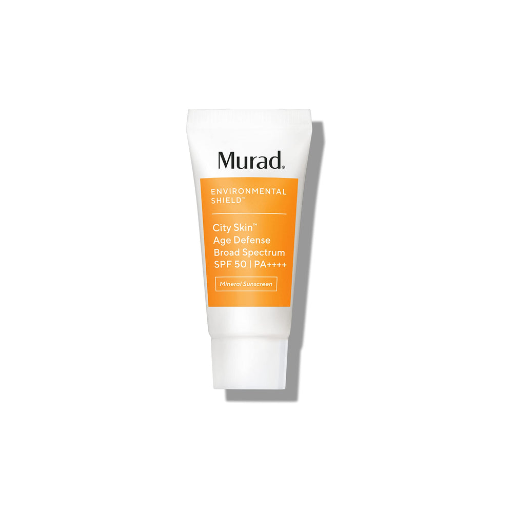 Murad City Skin Age Defense SPF 50 bottle for daily mineral protection.