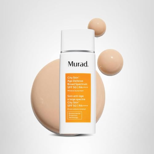 Murad City Skin Age Defense SPF 50 packaging with easy dispense