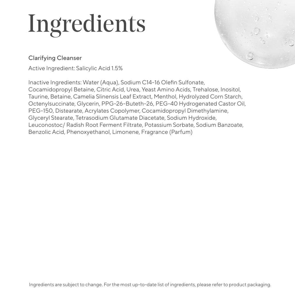 Murad Clarifying Cleanser on a vanity focused on oil-control benefits in routine.