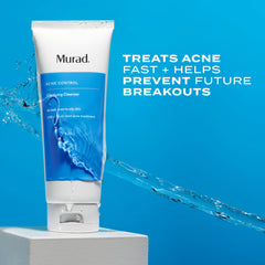 Murad Clarifying Cleanser pour shot highlighting time-release salicylic acid delivery.