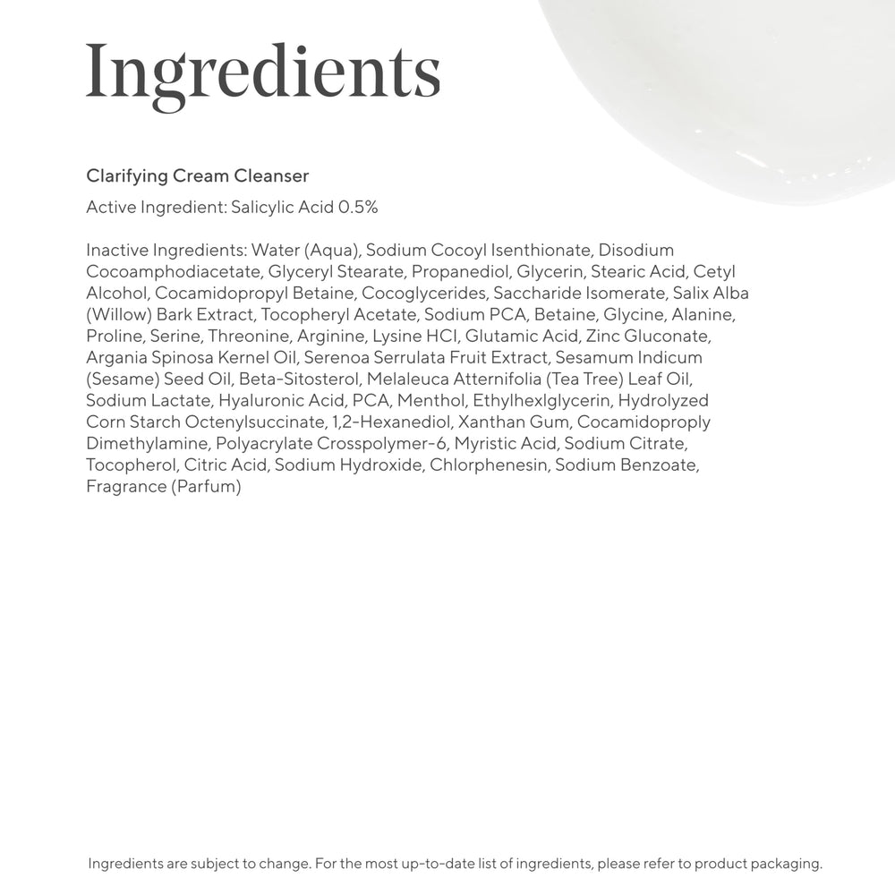 Murad Clarifying Cream Cleanser ideal for acne-prone skin with hydration.