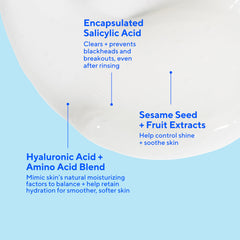 Murad Clarifying Cream Cleanser applying to skin as part of routine.