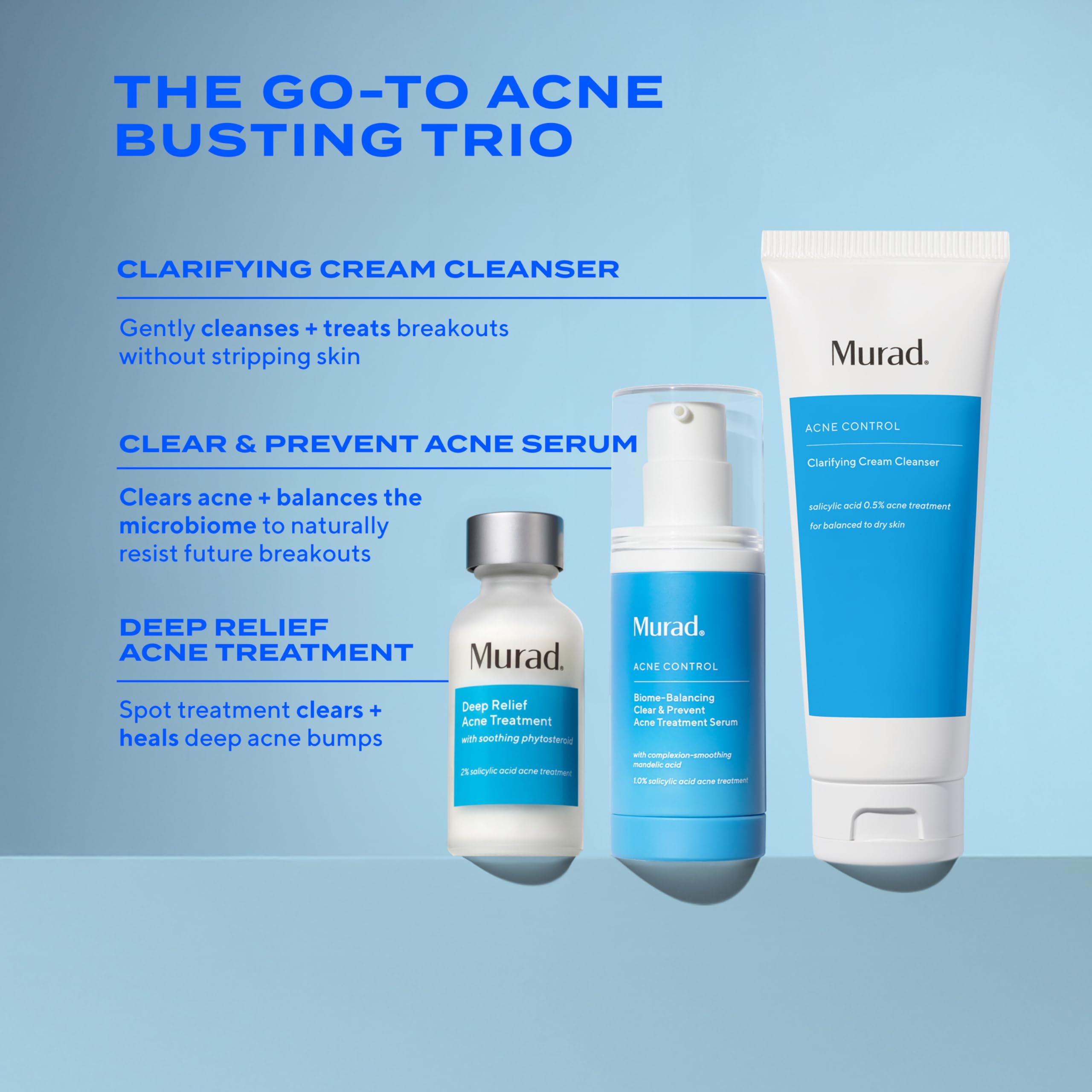 Murad Clarifying Cream Cleanser creamy non-drying texture for sensitive skin.