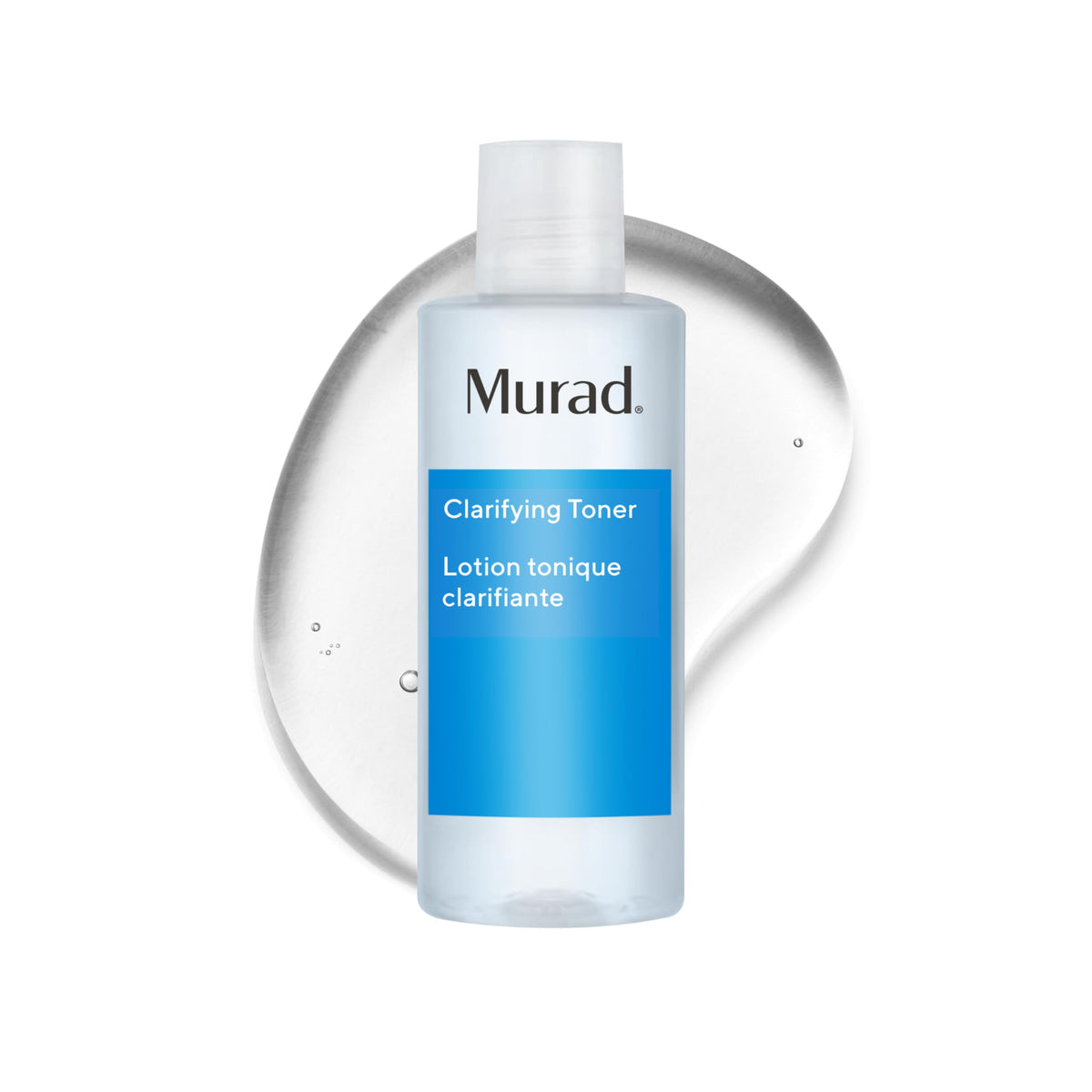 Murad Clarifying Toner bottle on counter for oil-control skincare