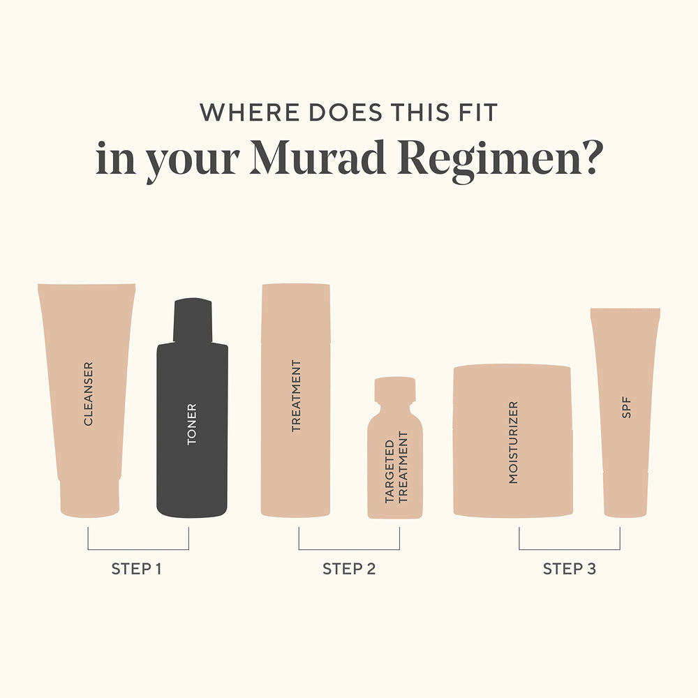 Murad Clarifying Toner cooling sensation on skin after application