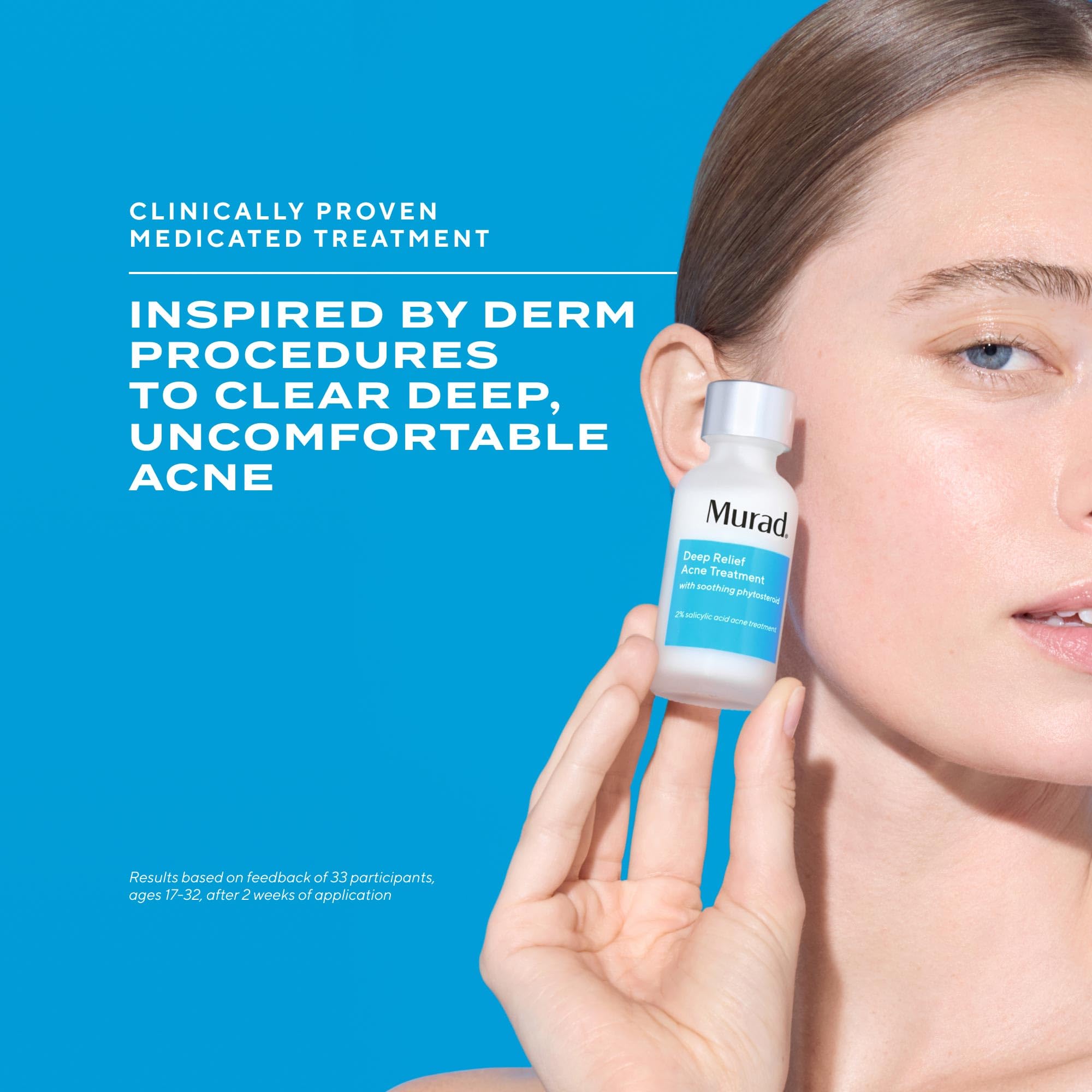 Murad Deep Relief dermatologist-developed formulation supports adult acne care.