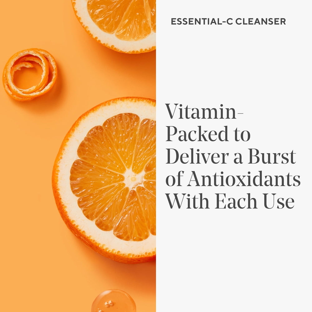 Murad Essential-C cleanser gentle foam lathers softly on skin.
