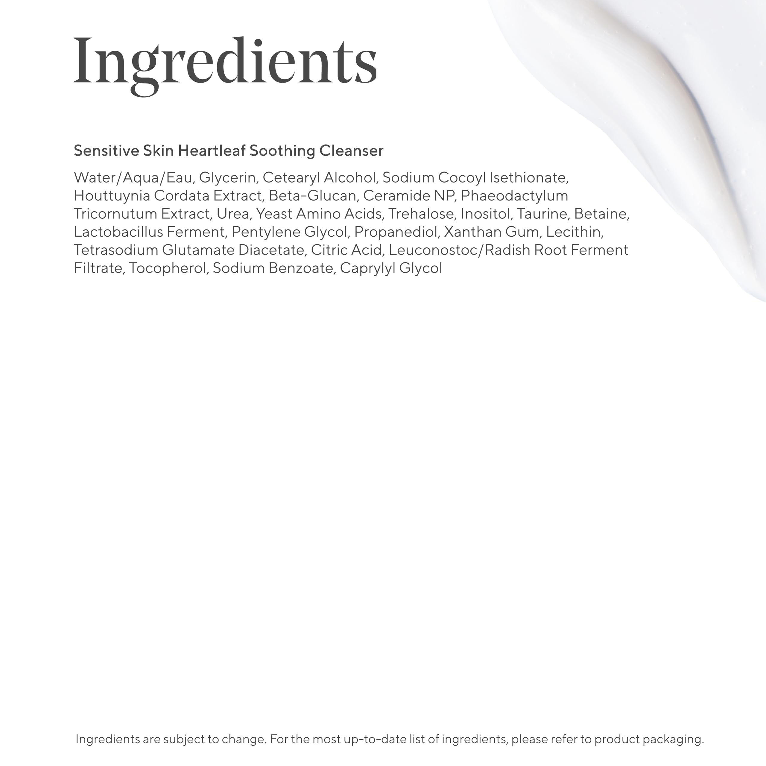 Murad heartleaf cleanser water rinse shot illustrating easy makeup removal