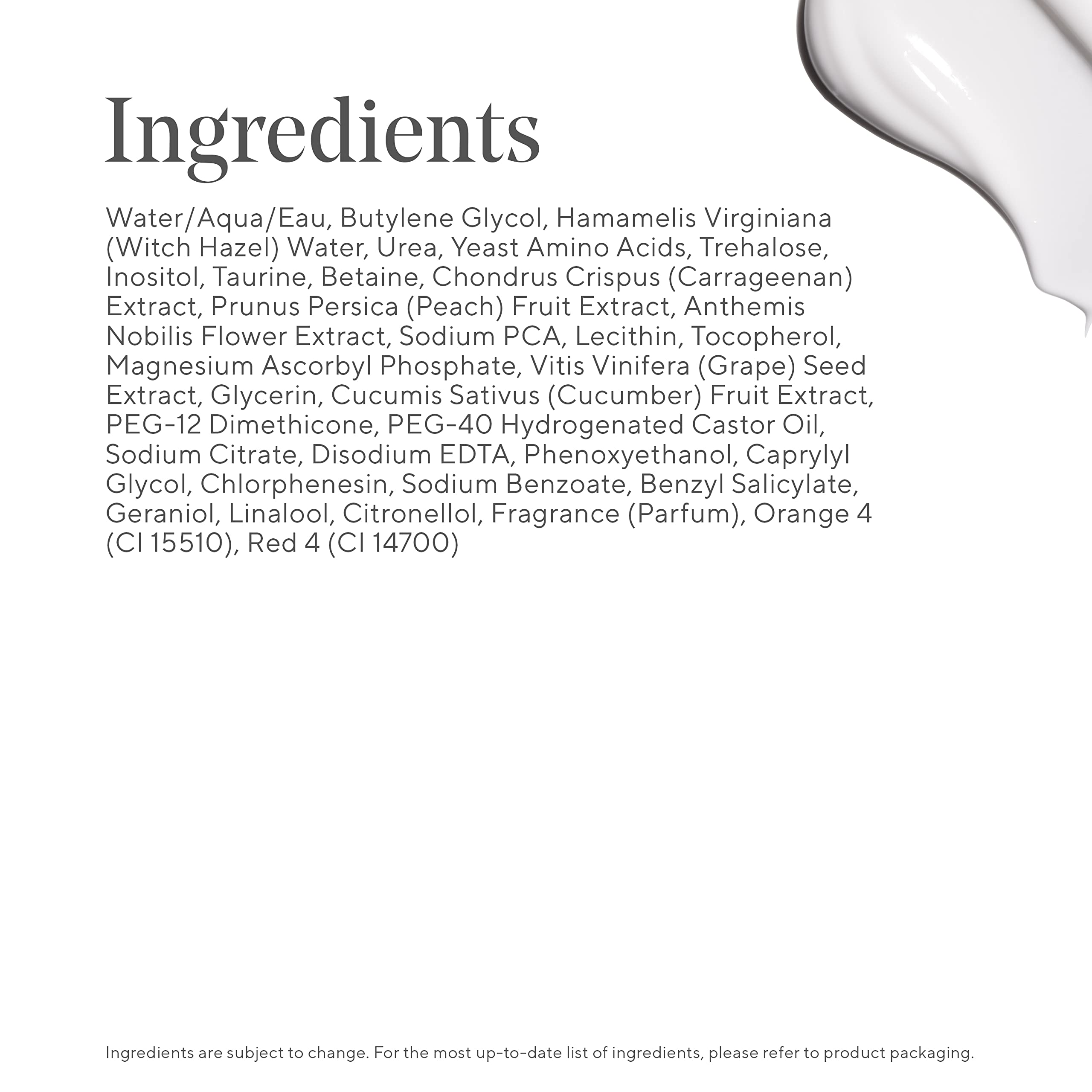 Murad Hydrating Toner ingredient cucumber extract provides refreshing hydration.