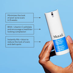 Murad InvisiScar bottle pump action showing precise serum dispensing for scar care.