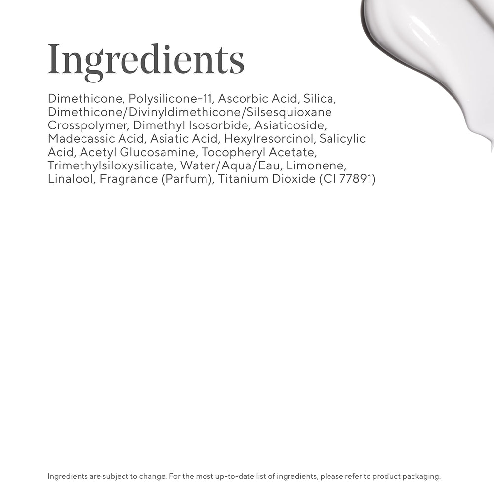 Murad InvisiScar ingredient close-up with Centella Asiatica and vitamin C for healthier-looking skin.