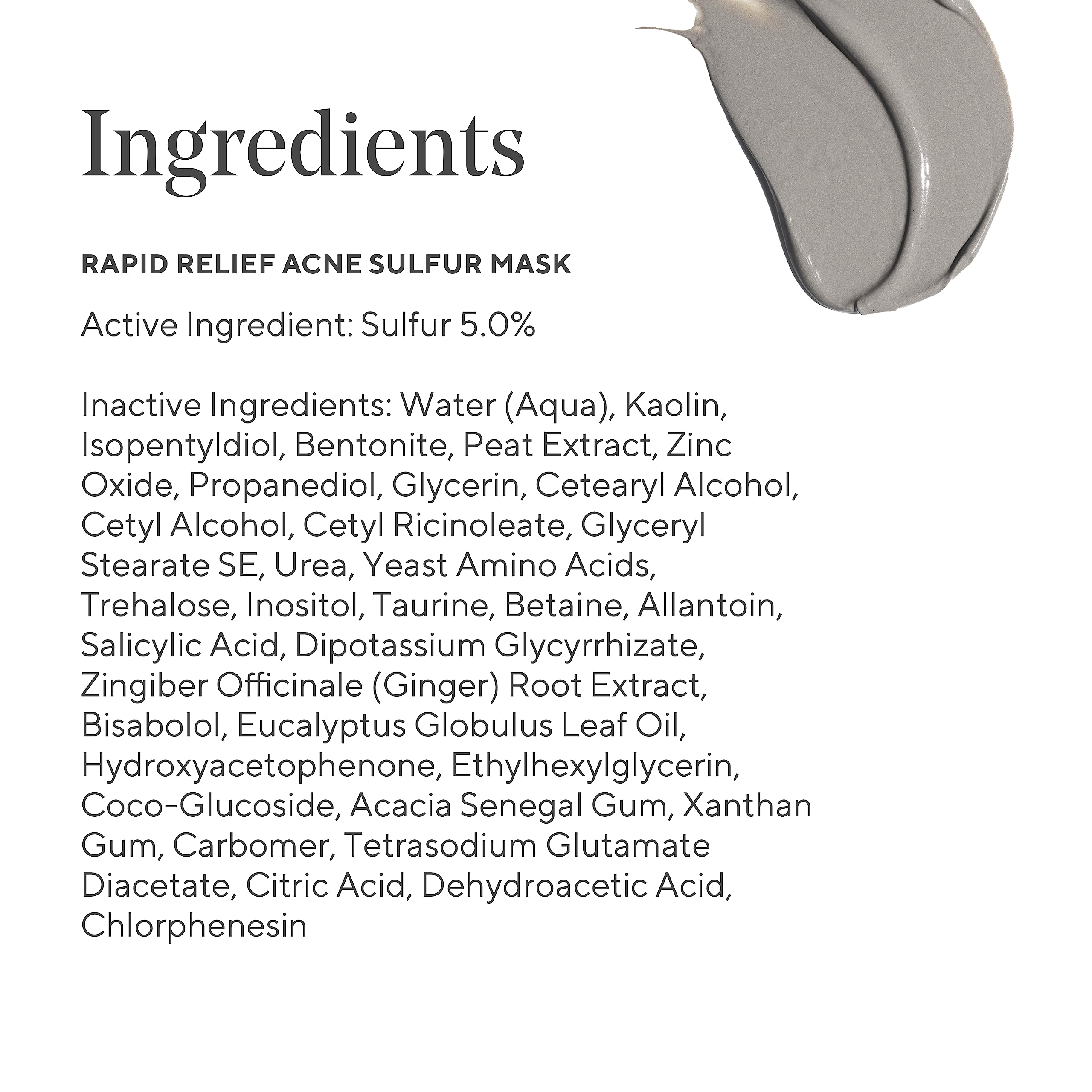 Murad Rapid Relief Acne Sulfur Mask oil-control demonstration showing shine reduction.