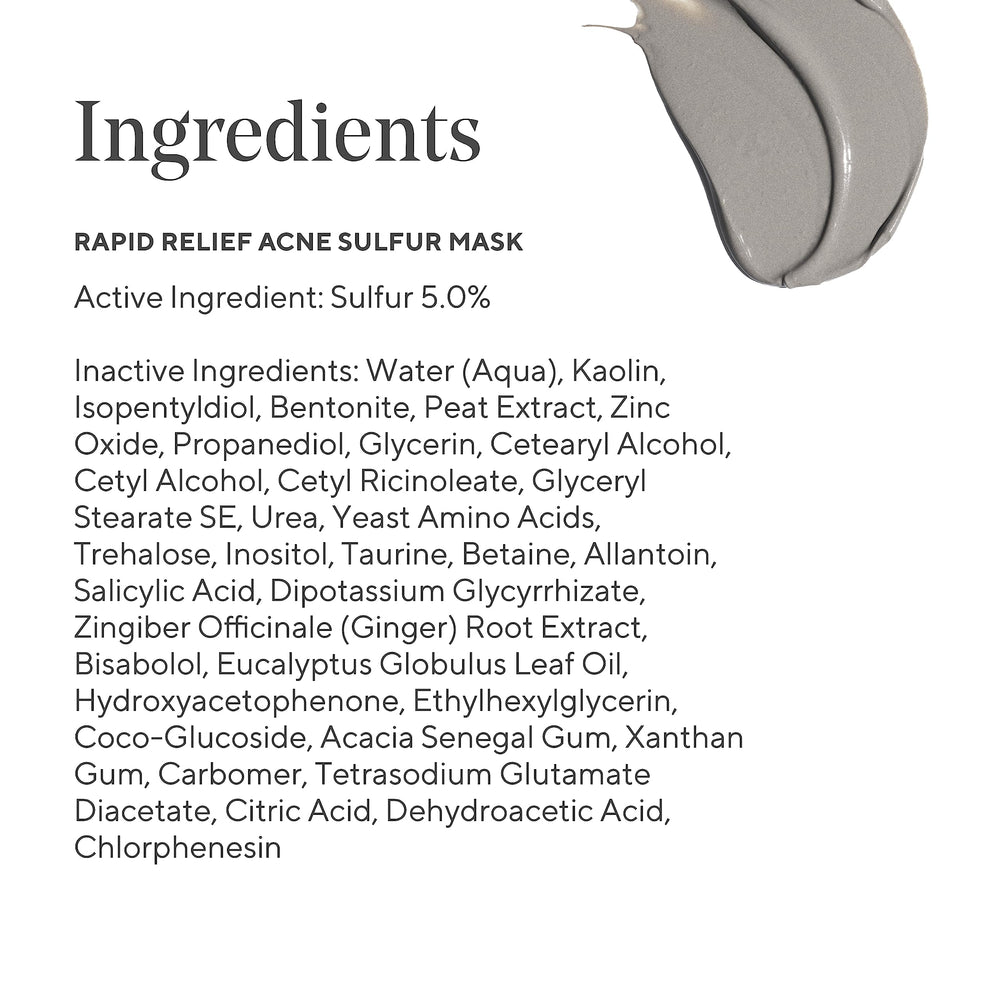Murad Rapid Relief Acne Sulfur Mask oil-control demonstration showing shine reduction.