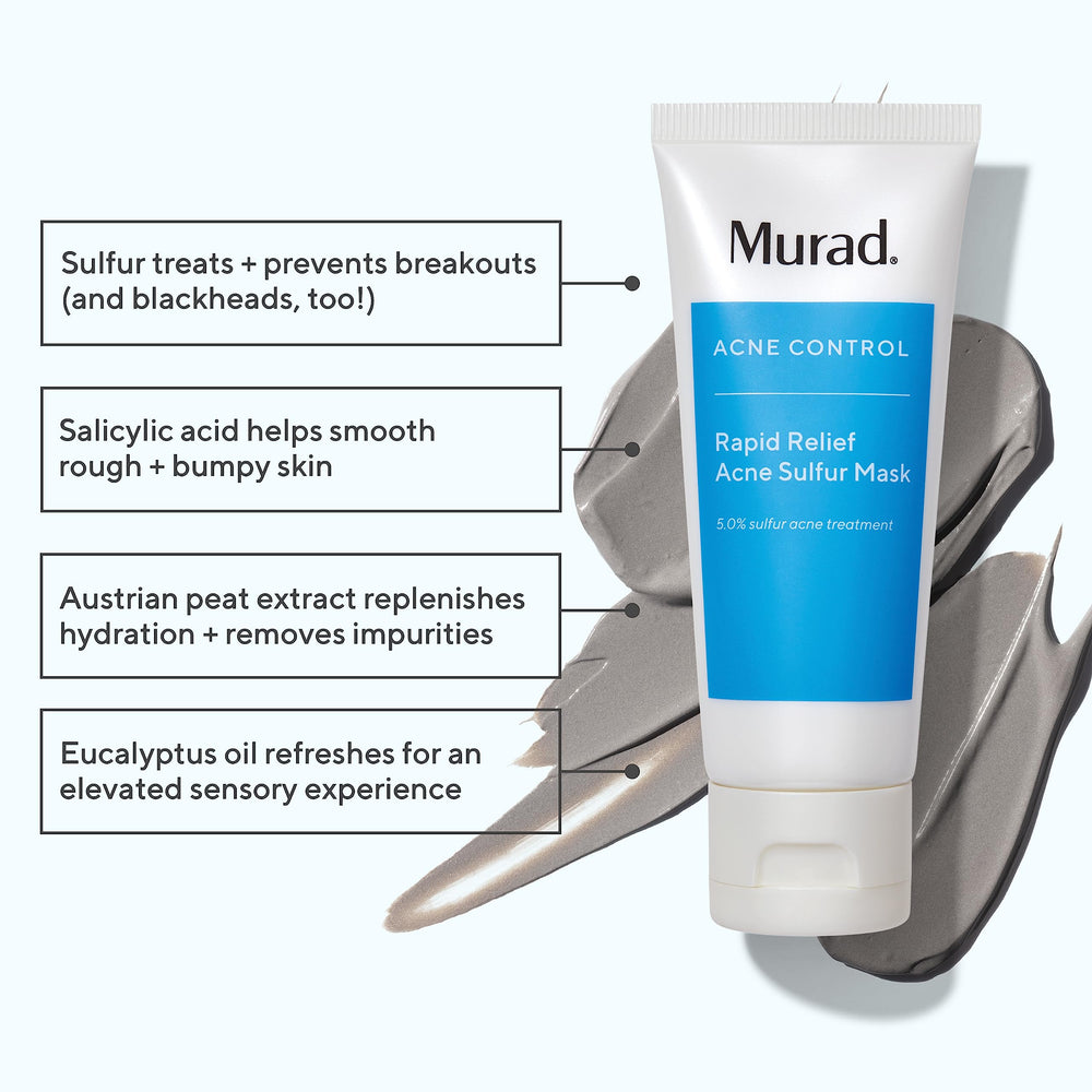 Murad mask texture close-up showing smooth, silky clay for gentle exfoliation.