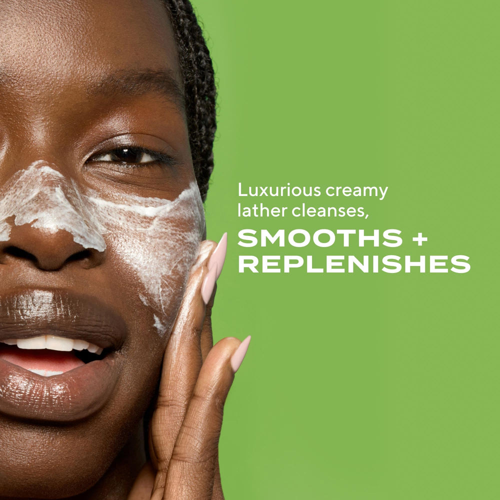 Murad Renewing Cleansing Cream ingredients highlighting lactic acid and vitamin E for gentle exfoliation