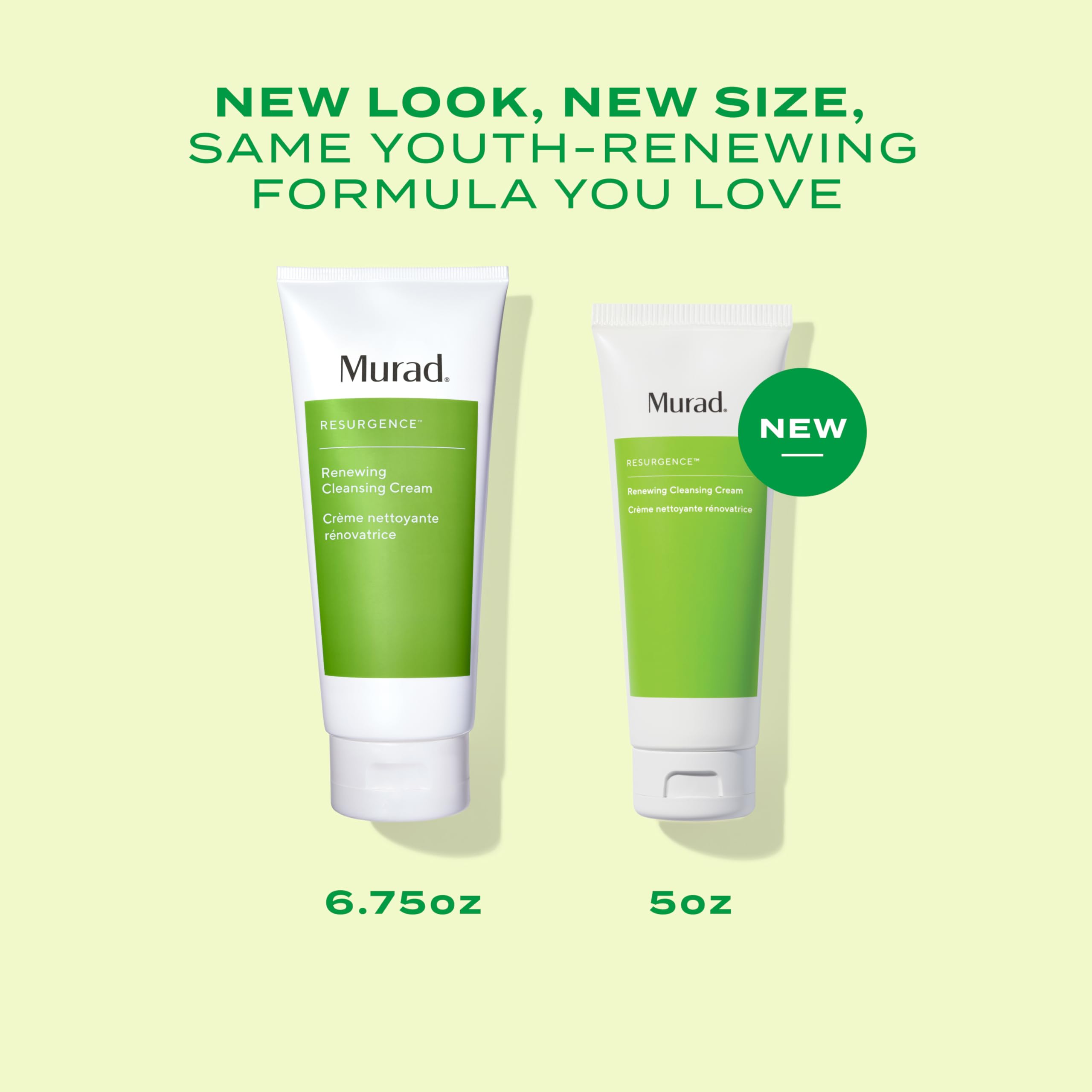 Murad Renewing Cleansing Cream jar close-up shows silky texture