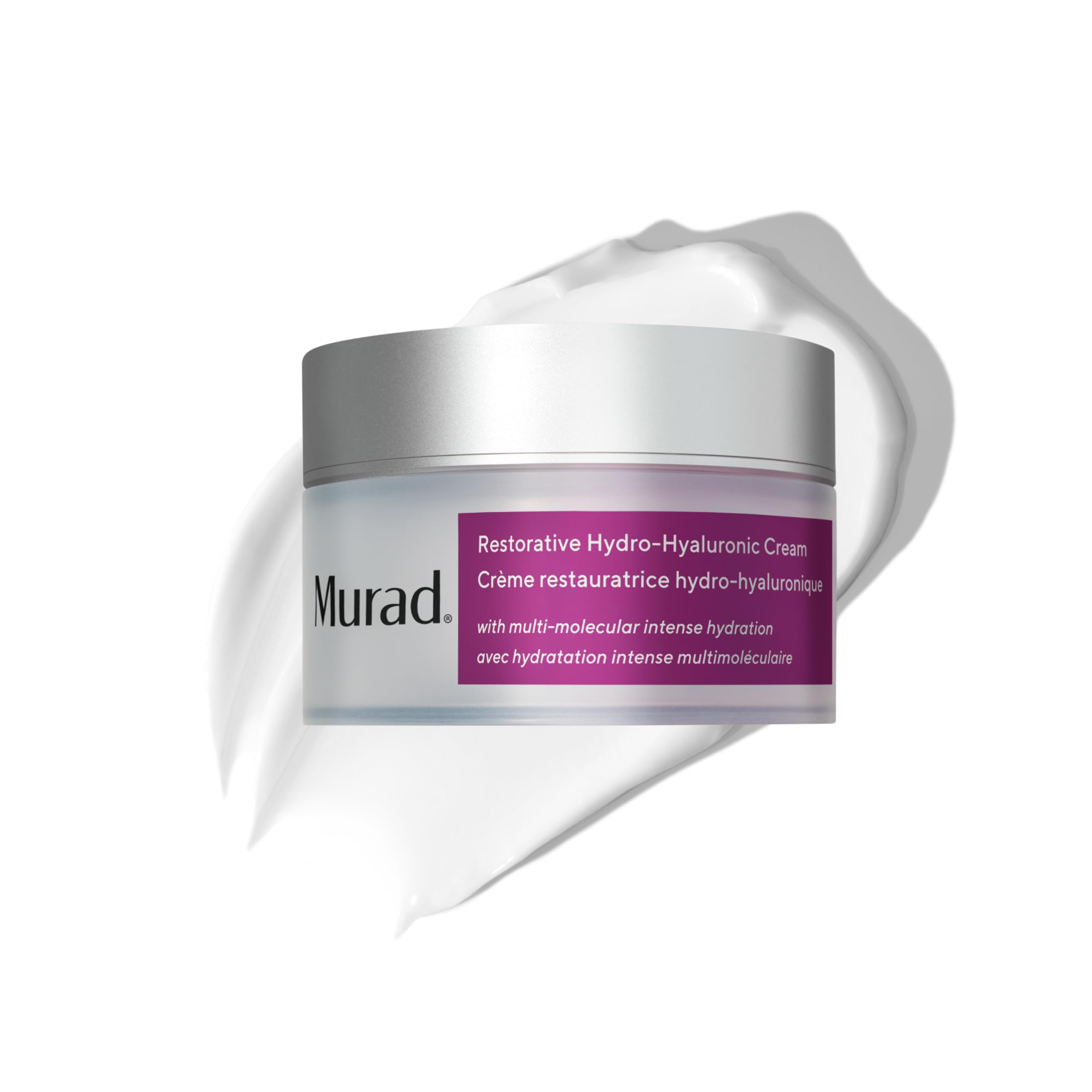 Murad Restorative Hydro-Hyaluronic Face Cream bottle for lasting hydration.