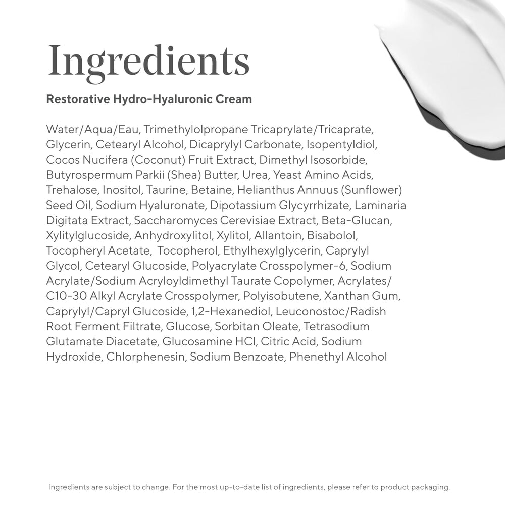 Murad Restorative Hydro-Hyaluronic Face Cream on vanity with dewy glow.