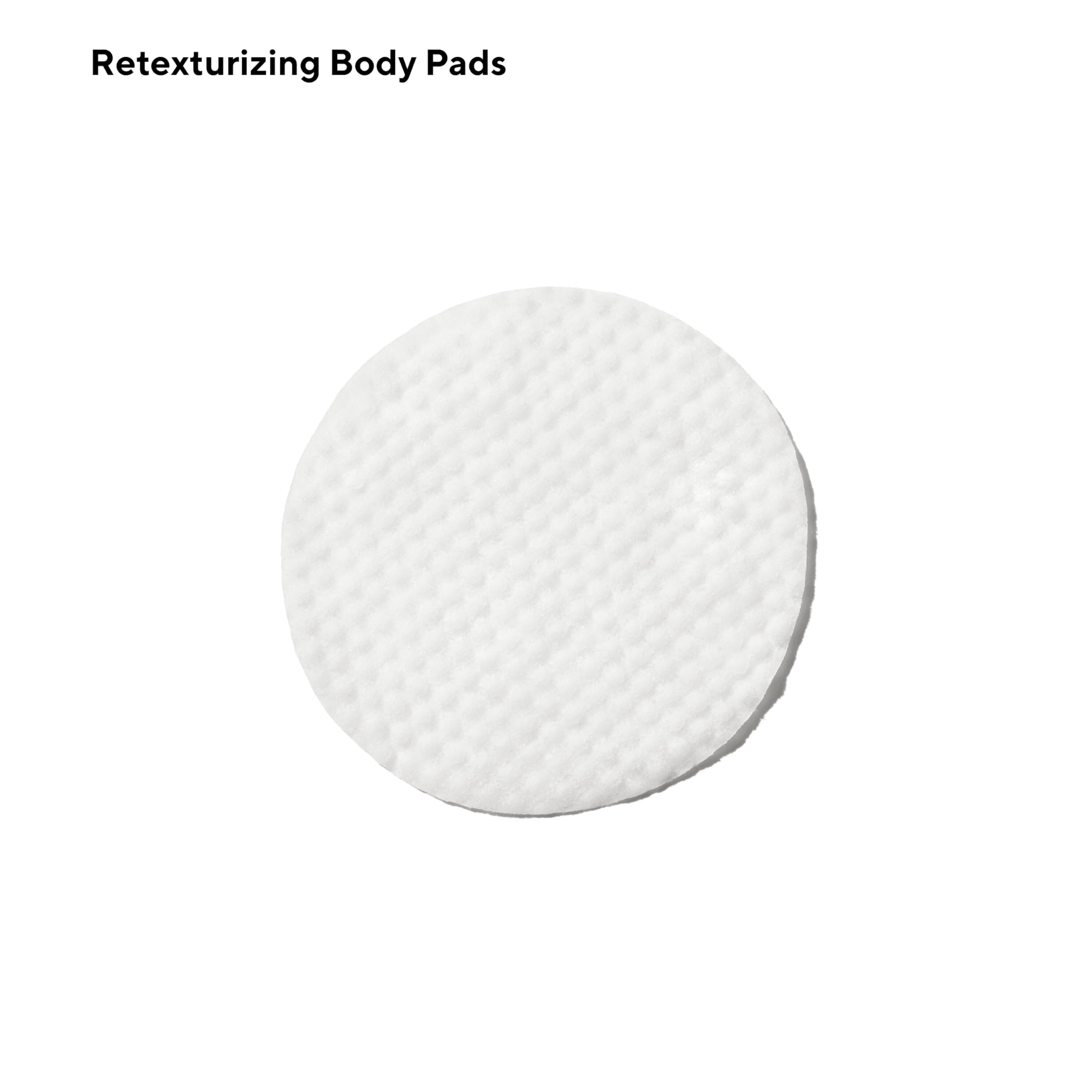 Murad Retexturizing Body Pads one pad on hand demonstrates gentle, efficient exfoliation for rough skin