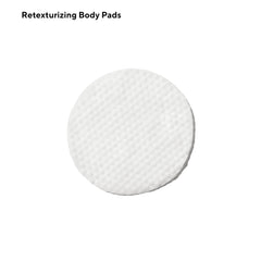 Murad Retexturizing Body Pads one pad on hand demonstrates gentle, efficient exfoliation for rough skin