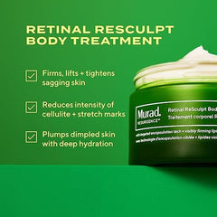 Murad Retinal ReSculpt cream swirl on skin demonstrates silky texture and quick absorption.