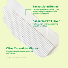 Murad Retinal ReSculpt kangaroo paw extract visual highlighting smoothing botanicals.