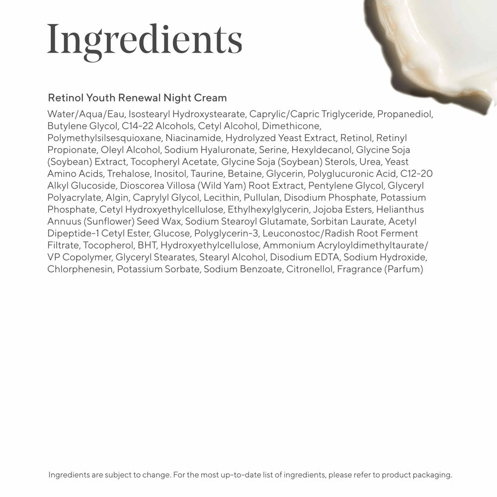 Murad Retinol Youth Renewal Night Cream jar and product shot for nighttime regimen idea