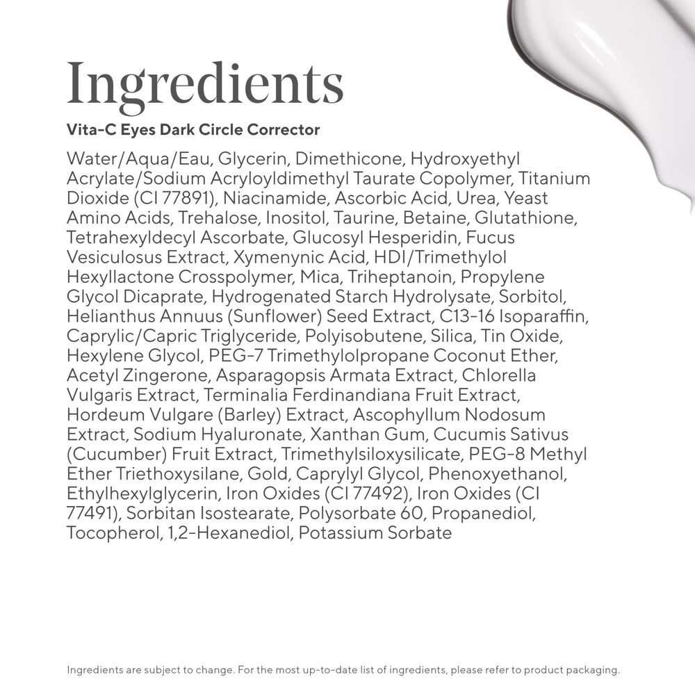 Murad Vita-C Eyes close-up texture reveals lightweight serum absorption.