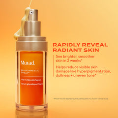 Murad Vita-C Glycolic Serum on hand shows lightweight, fast-absorbing texture.