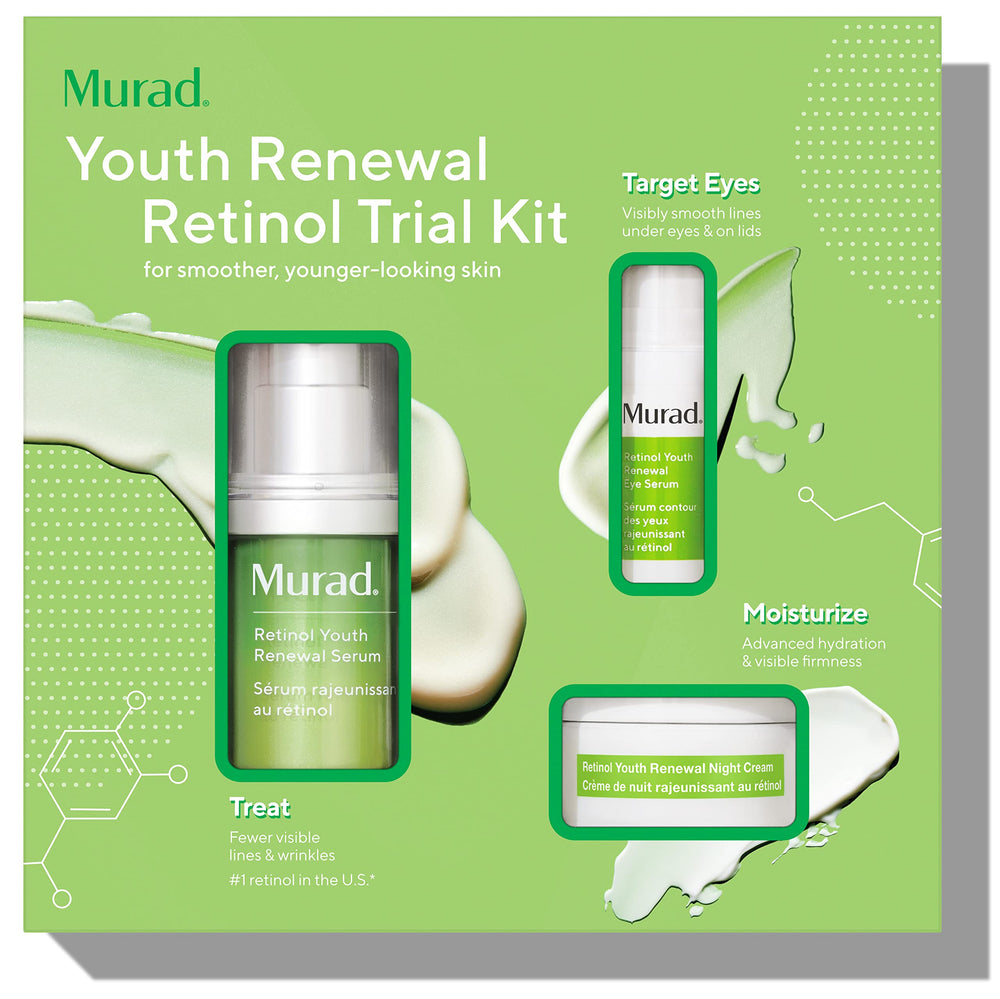 Murad Youth Renewal Retinol Trial Kit front view for an easy anti-aging routine