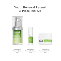 Murad Youth Renewal Serum trial bottle highlights daily anti-aging skincare benefits