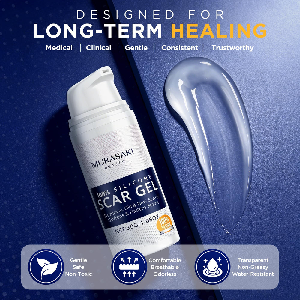 MURASAKI BEAUTY application on finger demonstrating easy spread and fast absorption