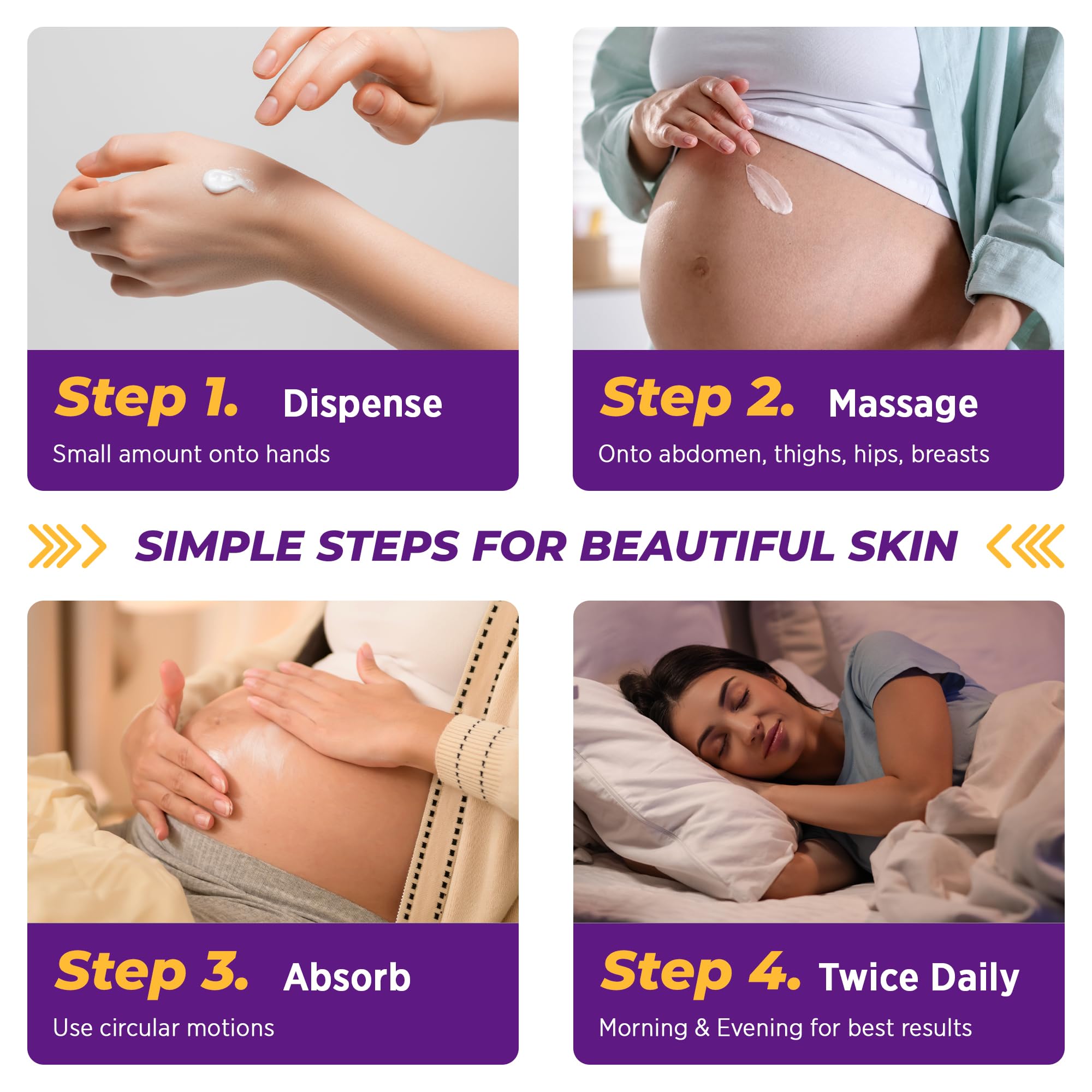 Murasaki Beauty application on thighs and hips with gentle massage
