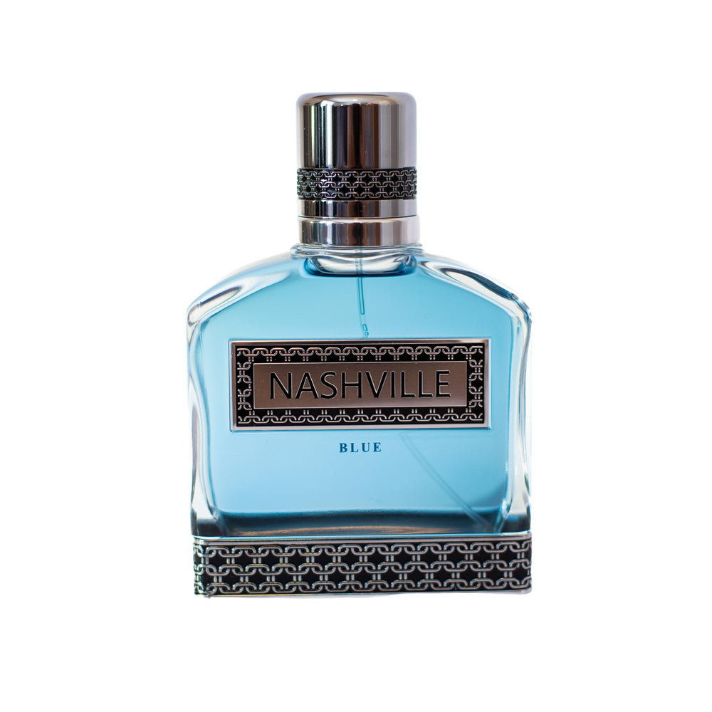 Murcielago Fragrances Nashville Blue bottle on display, ideal for everyday premium scent.