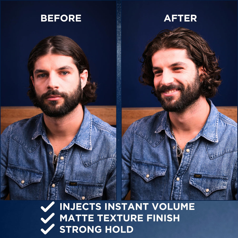 Murdock London Sea Salt Spray on damp hair adds natural lift and volume