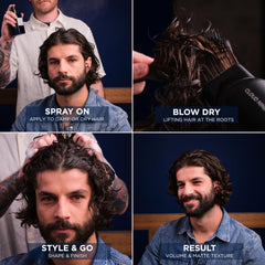 Murdock London Sea Salt Spray on dry hair reshapes and revives waves without heaviness