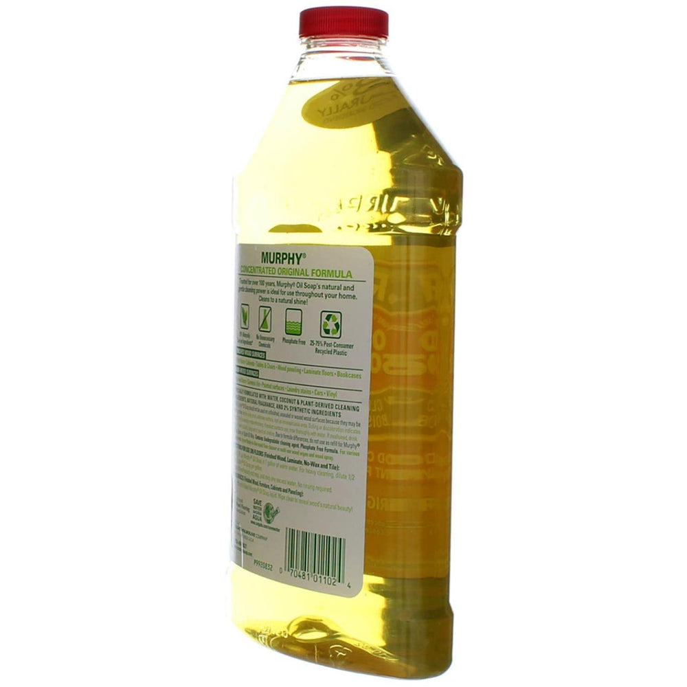 Murphy Original Oil Soap floor-cleaning safe on sealed wood floors with natural-looking luster