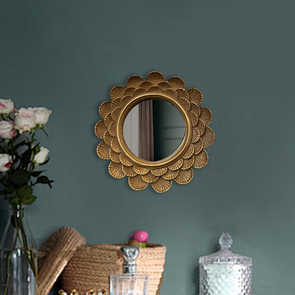 Musanpou vintage vanity mirror wall-mount compatibility and compact size for small spaces.