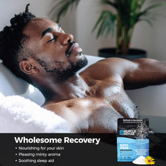 Muscle Rehab hand soak packet with Epsom salts for soothing manual work