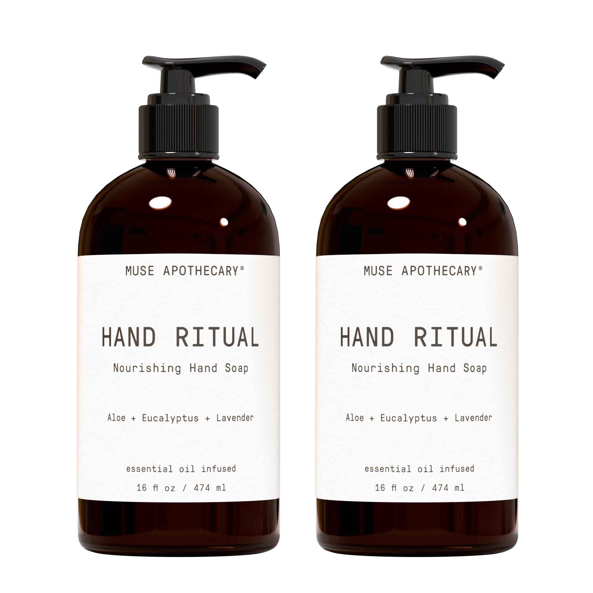 Muse Apothecary Hand Ritual bottle pour—aromatic cleanse for daily hand care