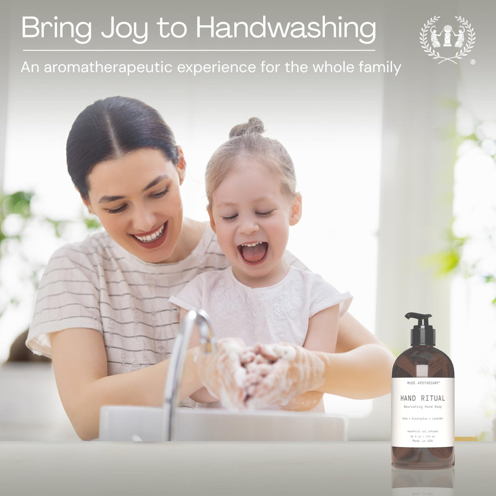 Muse Apothecary Hand Ritual Leaping Bunny icon confirms cruelty-free credentials