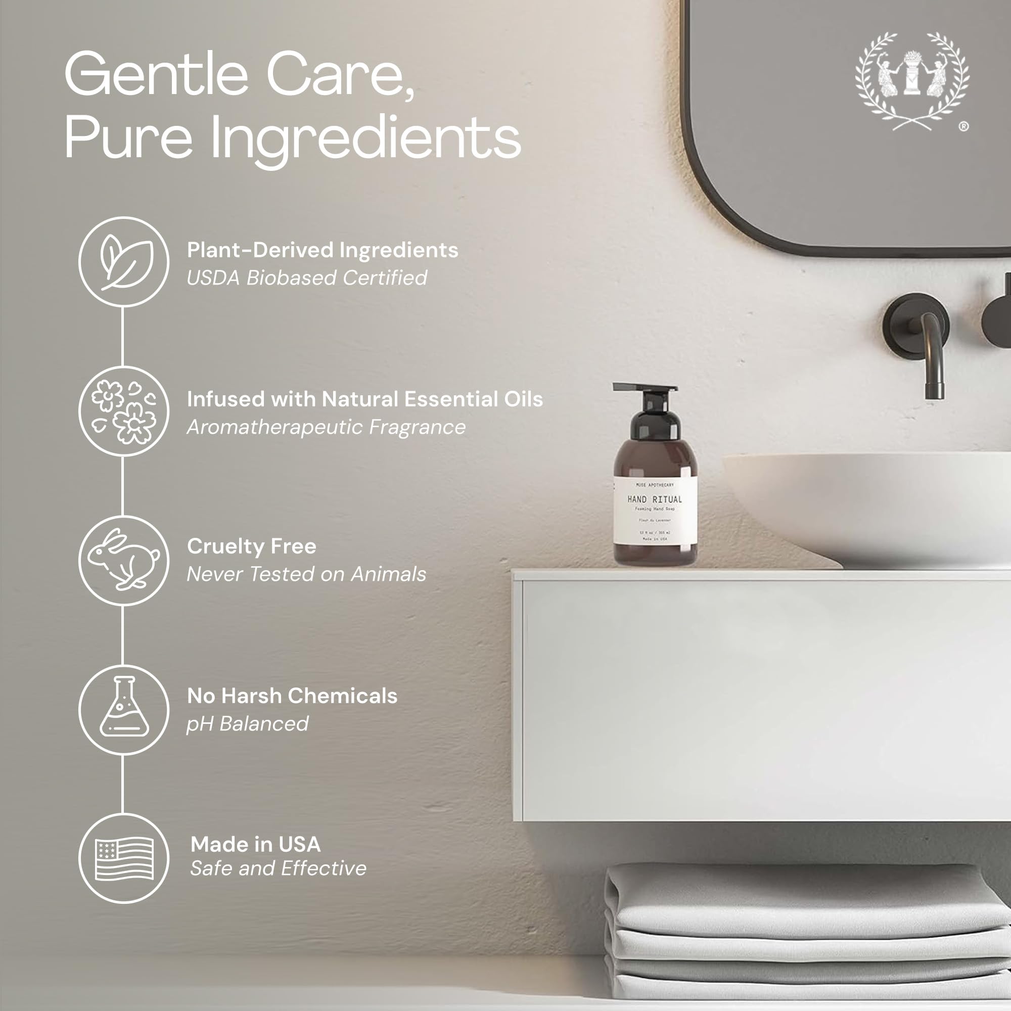Muse Apothecary Hand Ritual USA-made formula signals quality and care