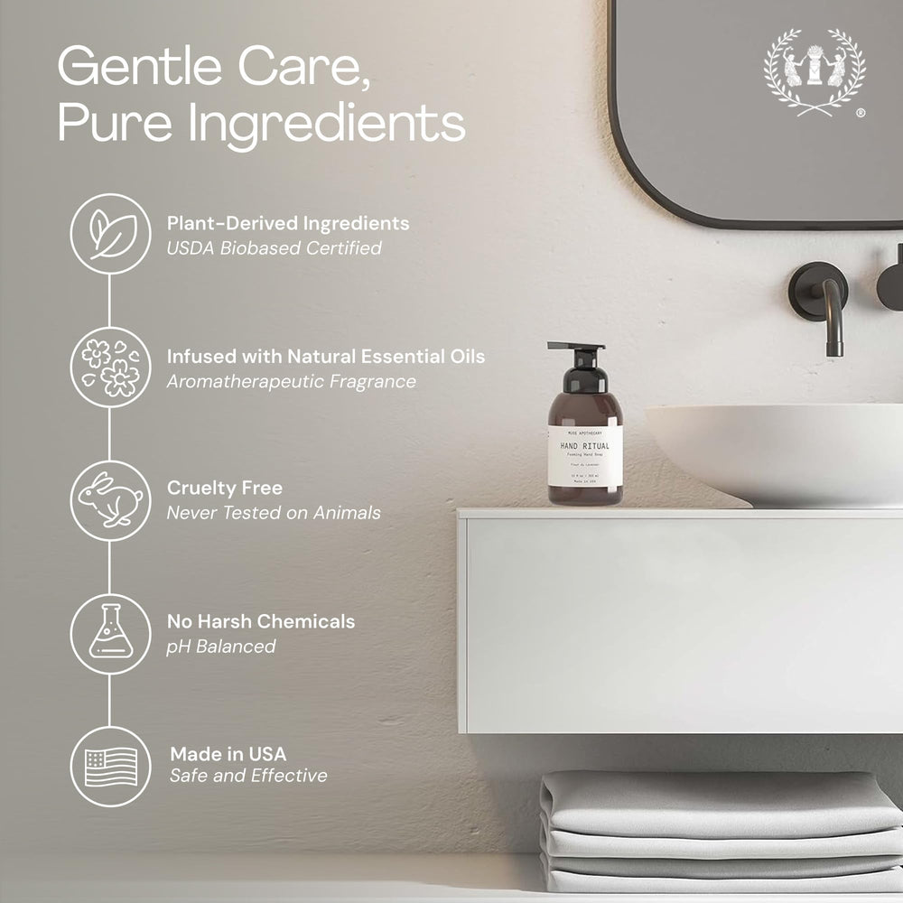 Muse Apothecary Hand Ritual USA-made formula signals quality and care