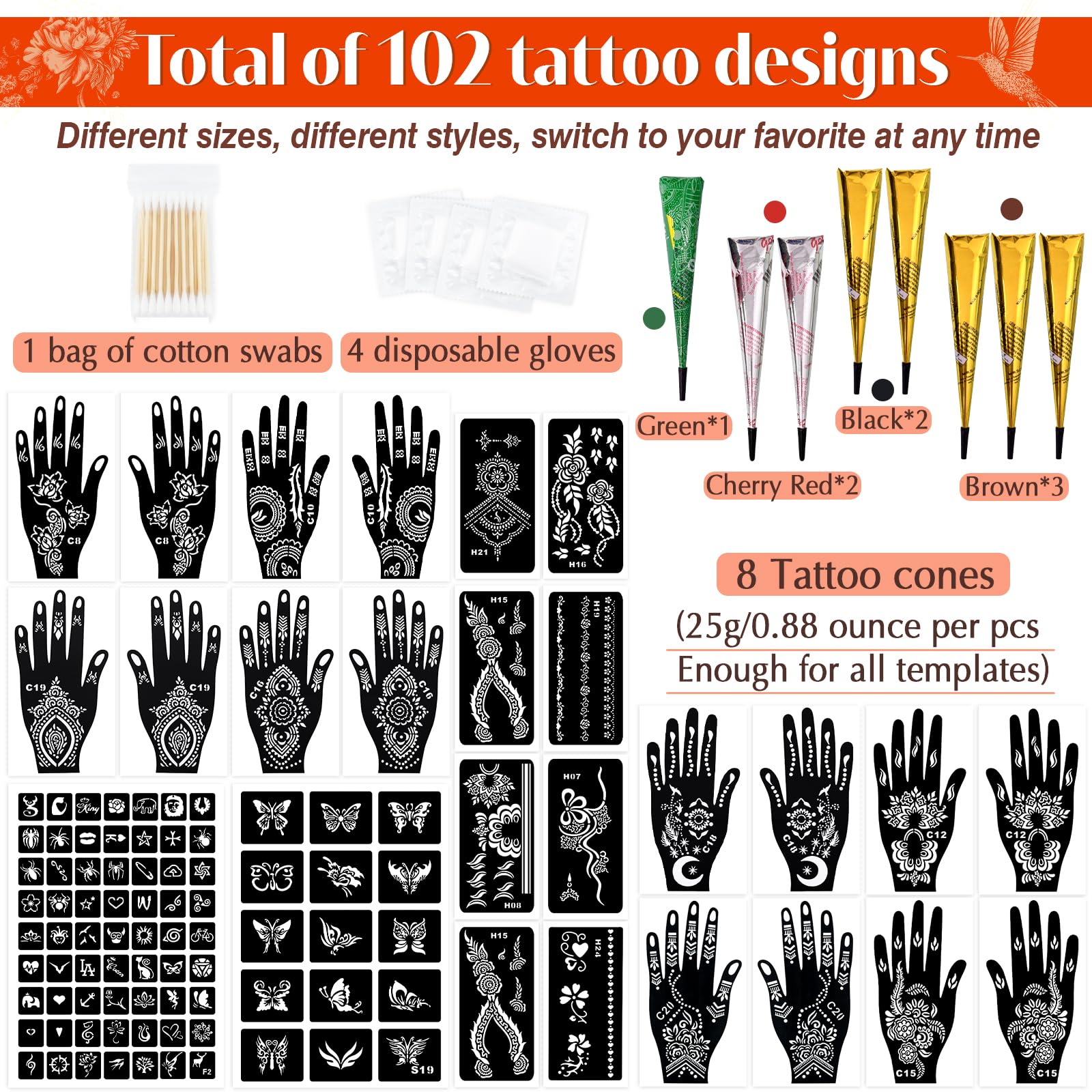 MuseLuxe brown ink color offers natural-toned temporary tattoos.