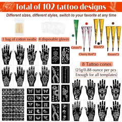 MuseLuxe brown ink color offers natural-toned temporary tattoos.