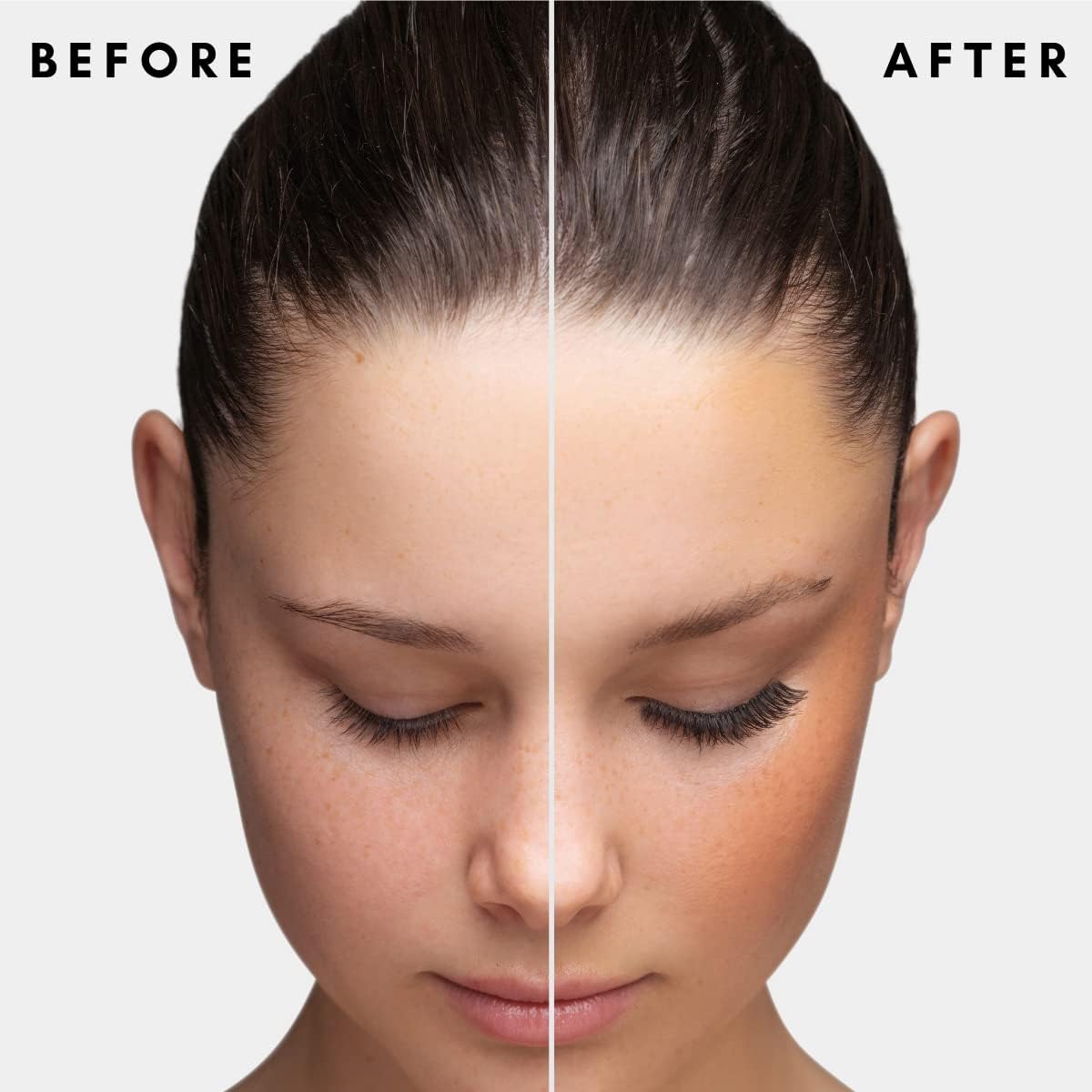 MUSKD applicator wand applying serum along the lash line for gentle growth.