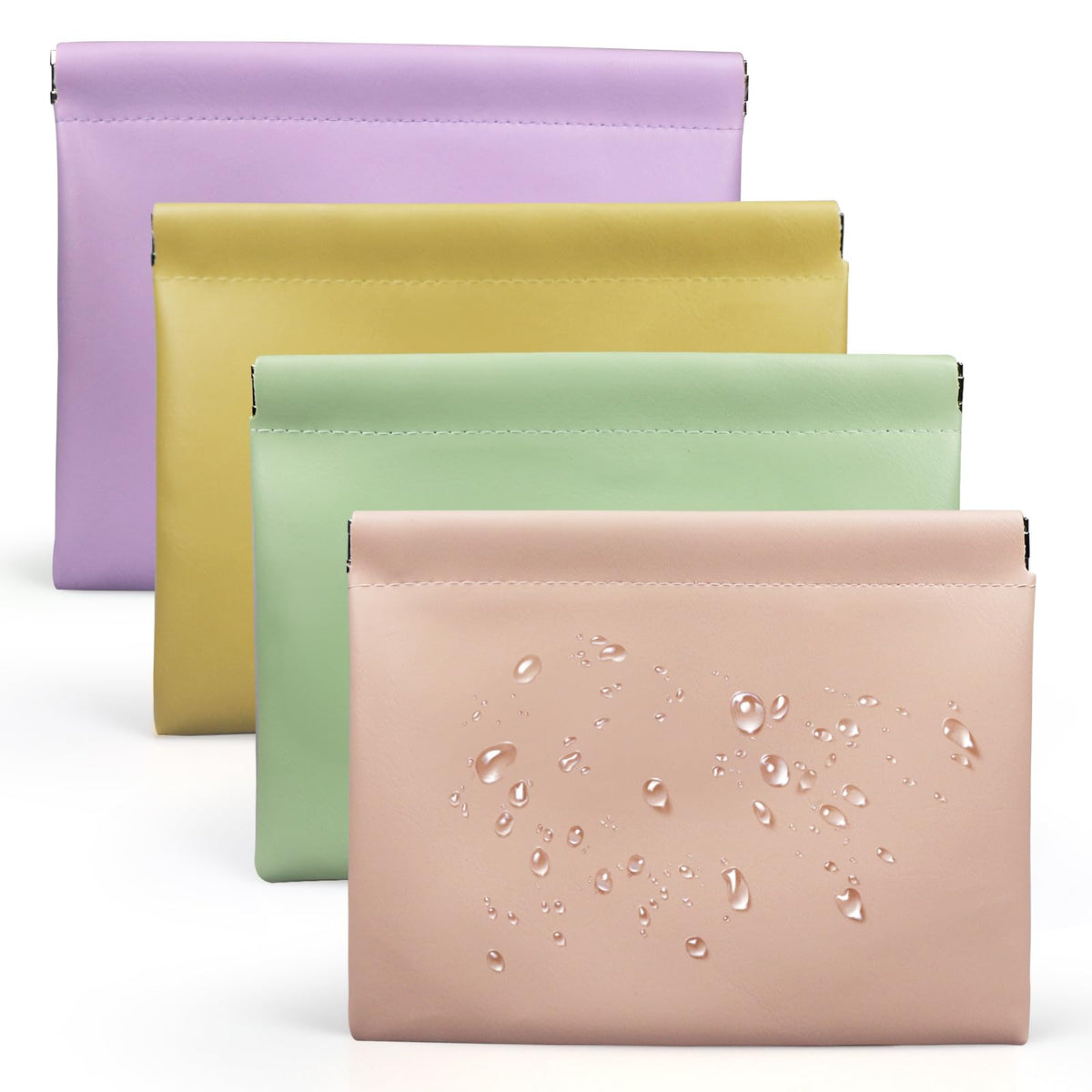 Muswelf purse organizer pink front view for quick access to essentials